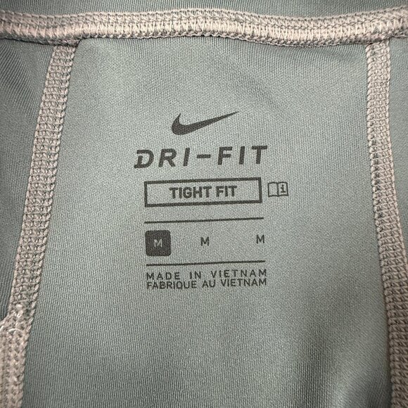 Nike Dri-Fit Athletic Leggings Grey, Pink, White Women's Medium - Picture 4 of 7